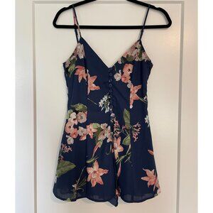 Altar'd State Floral Dressy Romper, Size XS